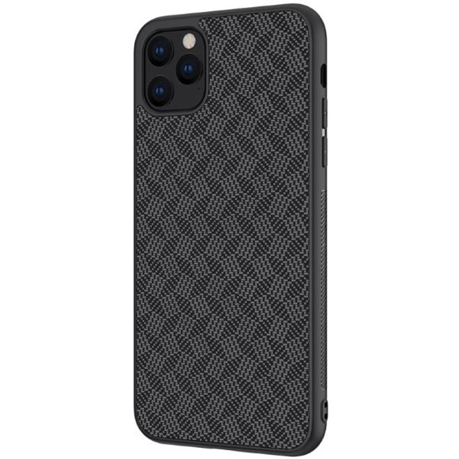 Nillkin - iPhone 11 Pro Max Handy Case - Hülle aus Plastik/Carbon - Synthetic Fiber Series - Plaid schwarz