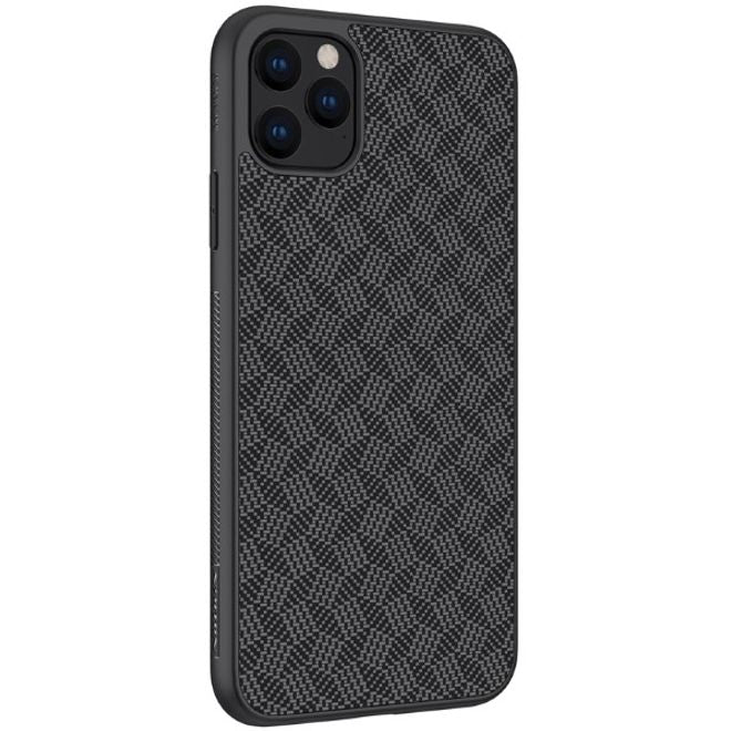Nillkin - iPhone 11 Pro Max Handy Case - Hülle aus Plastik/Carbon - Synthetic Fiber Series - Plaid schwarz
