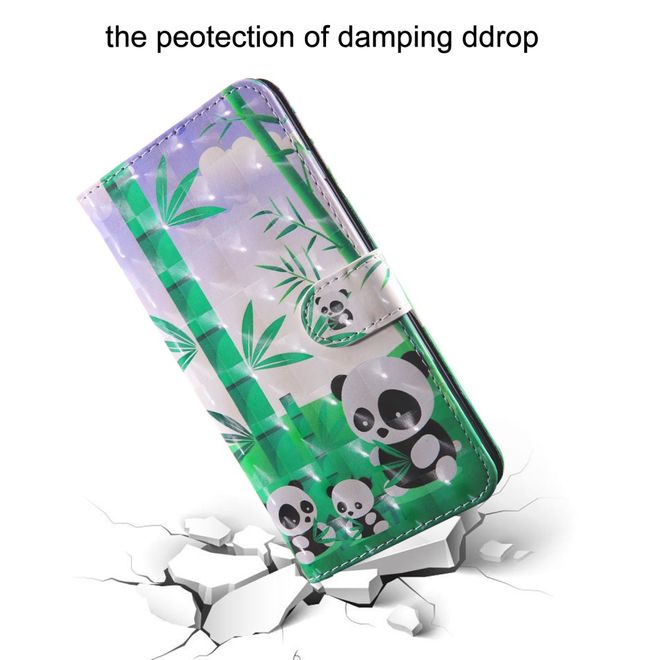 iPhone 11 Hülle - Schimmerndes Leder Case - Pandas