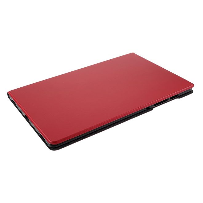Samsung Galaxy Tab S6 Tablet Hülle - Leder Case - mit Standfunktion - rot