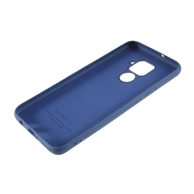 Huawei Mate 30 Lite Hülle - Softcase Silicone Series - blau