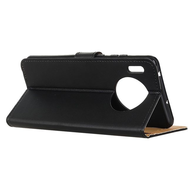 Huawei Mate 30 Handy Hülle - Classic II Leder Bookcover Series - schwarz