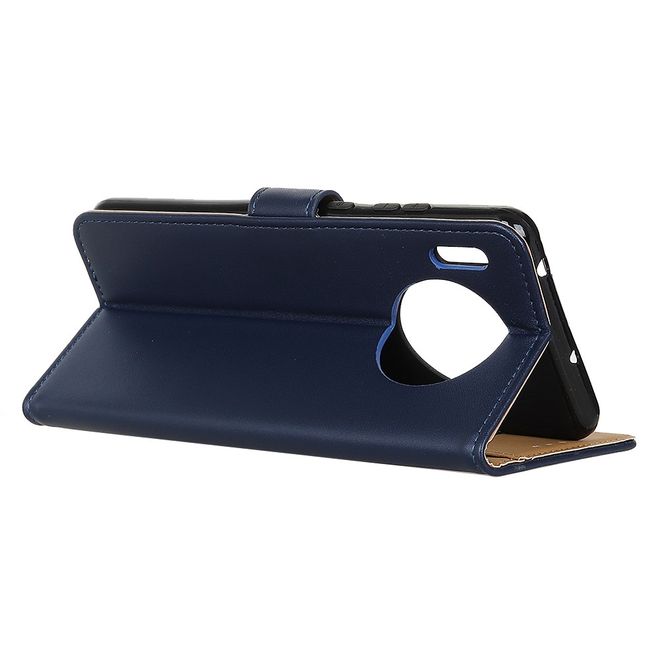 Huawei Mate 30 Handy Hülle - Classic II Leder Bookcover Series - blau
