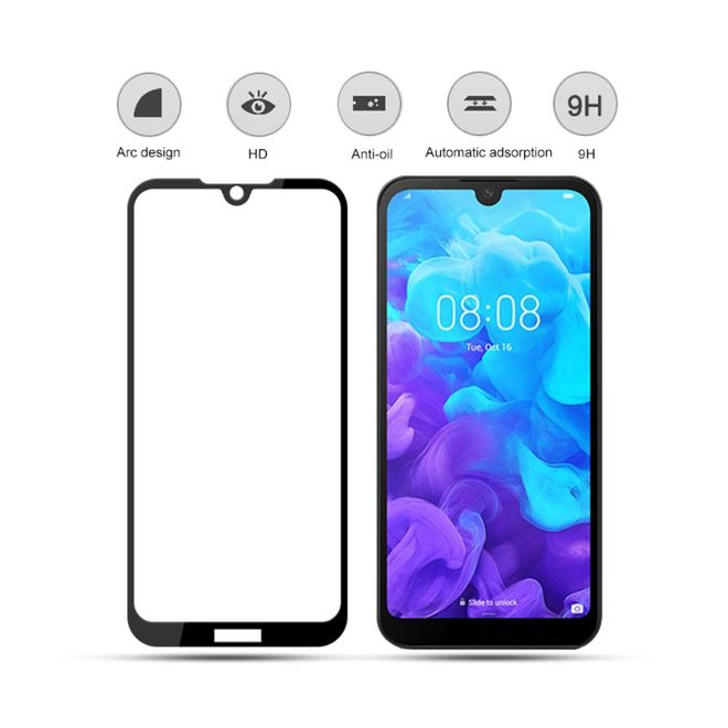 Amorus - Huawei Y5 (2019) Schutzglas Displayschutz - Panzer Glas - transparent
