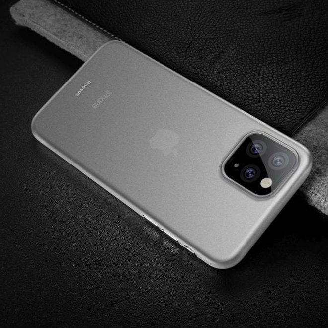 Baseus - iPhone 11 Pro Max Hülle - Ultradünnes Hardcase - Wing Series - weiss