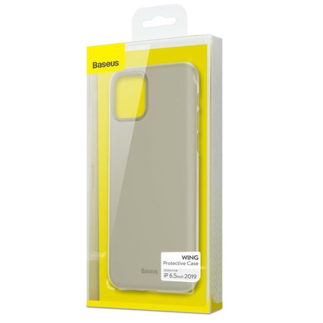 Baseus - iPhone 11 Pro Max Hülle - Ultradünnes Hardcase - Wing Series - weiss