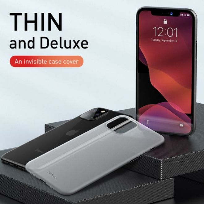 Baseus - iPhone 11 Pro Max Hülle - Ultradünnes Hardcase - Wing Series - weiss