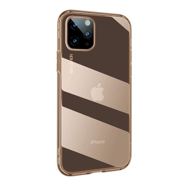 Baseus - iPhone 11 Pro Hülle - Ultrarobuster Rahmen - Safety Airbags Series - transparent/gold