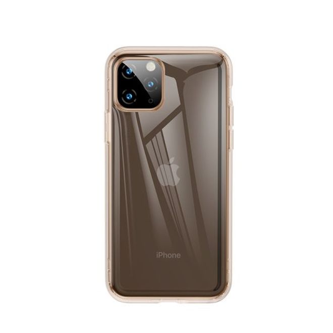 Baseus - iPhone 11 Pro Max Hülle - Ultrarobuster Rahmen - Safety Airbags Series - transparent/gold