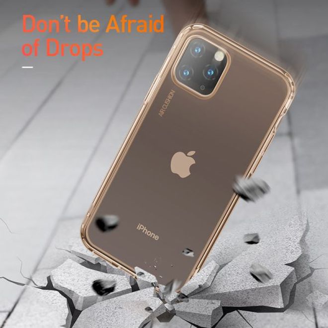 Baseus - iPhone 11 Pro Max Hülle - Ultrarobuster Rahmen - Safety Airbags Series - transparent/gold