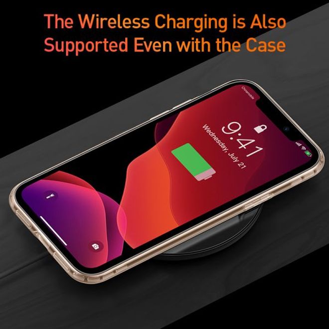 Baseus - iPhone 11 Pro Max Hülle - Ultrarobuster Rahmen - Safety Airbags Series - transparent/gold
