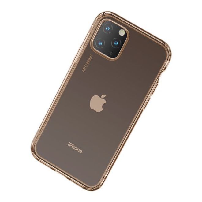 Baseus - iPhone 11 Pro Max Hülle - Ultrarobuster Rahmen - Safety Airbags Series - transparent/gold