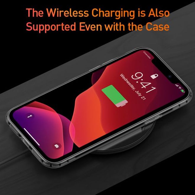 Baseus - iPhone 11 Pro Max Hülle - Ultrarobuster Rahmen - Safety Airbags Series - transparent/schwarz