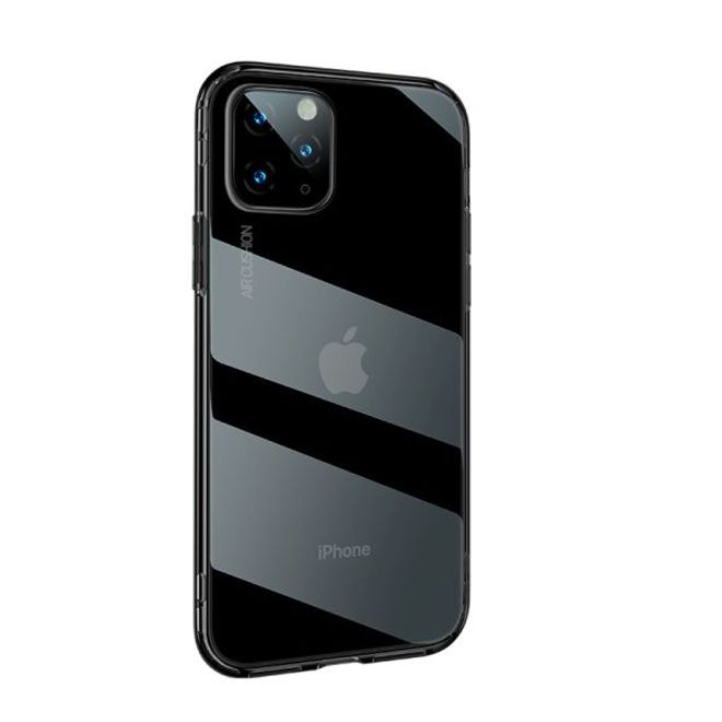 Baseus - iPhone 11 Pro Max Hülle - Ultrarobuster Rahmen - Safety Airbags Series - transparent/schwarz