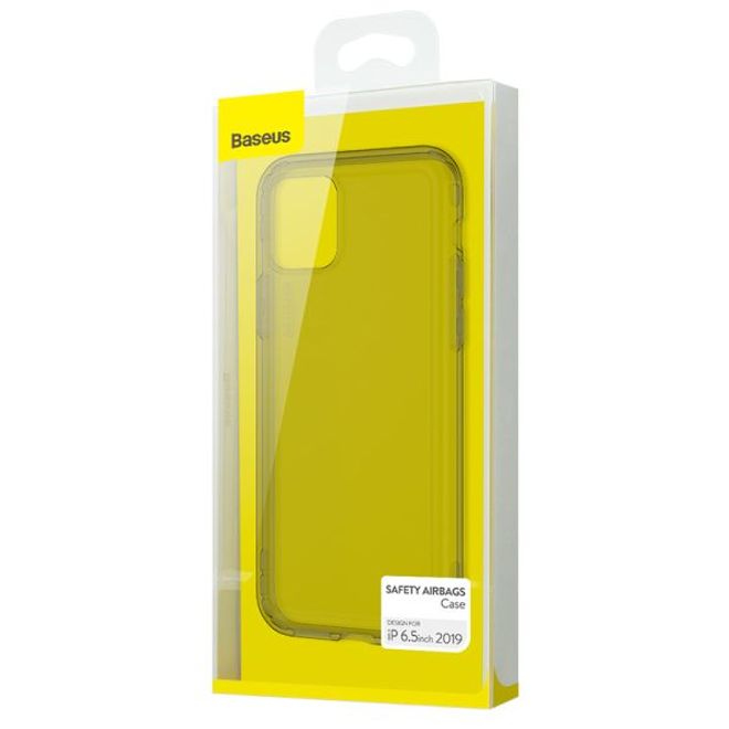 Baseus - iPhone 11 Pro Max Hülle - Ultrarobuster Rahmen - Safety Airbags Series - transparent/schwarz
