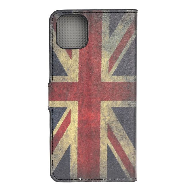 Étui pour iPhone 11 Pro - Collection Couverture Livre en Cuir - Drapeau Rétro du Royaume-Uni