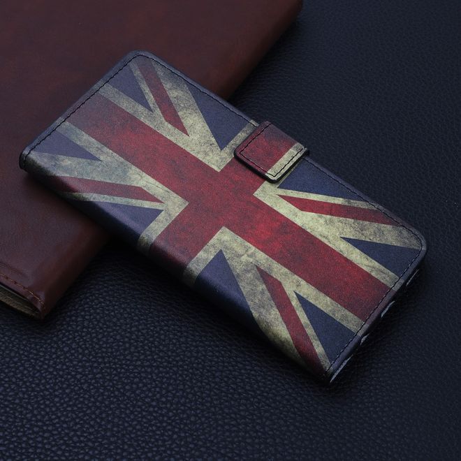 Étui pour iPhone 11 Pro - Collection Couverture Livre en Cuir - Drapeau Rétro du Royaume-Uni