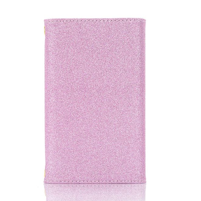 Étui pour iPhone 11 Pro Max - Pochette à paillettes avec bandoulière - Violet