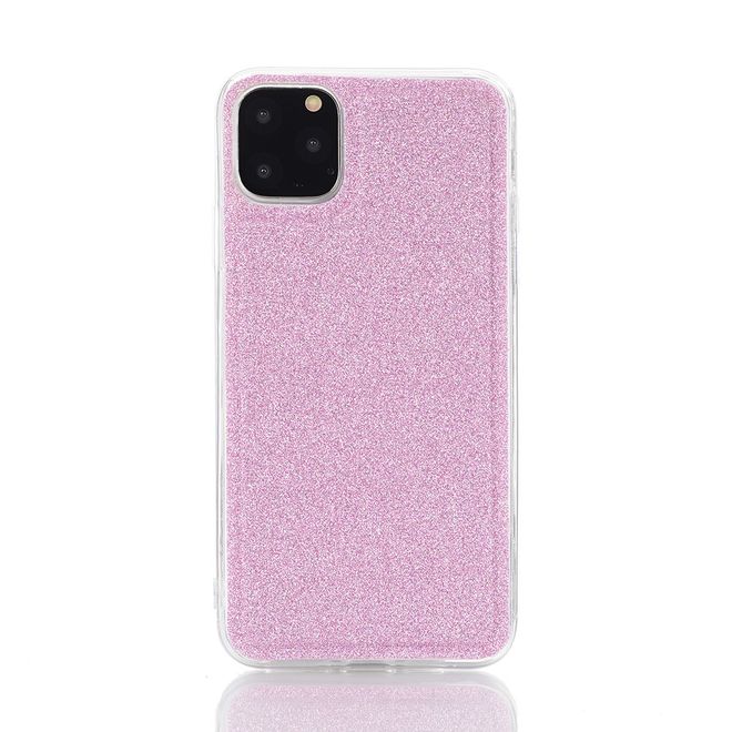 Étui pour iPhone 11 Pro Max - Pochette à paillettes avec bandoulière - Violet