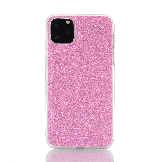 iPhone 11 Pro Phone Case - Glittering Clutch with Neck Strap - Pink