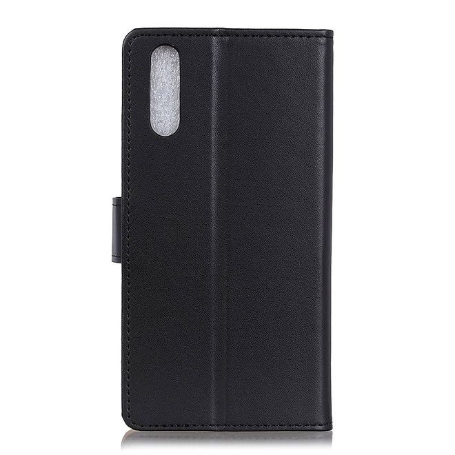 Samsung Galaxy A90 5G Handy Hülle - Classic II Leder Bookcover Series - schwarz