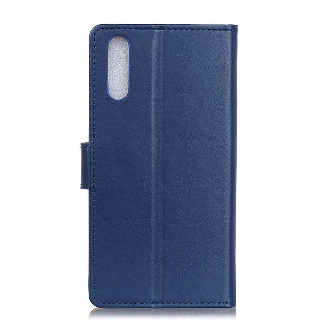 Samsung Galaxy A90 5G Handy Hülle - Classic II Leder Bookcover Series - blau