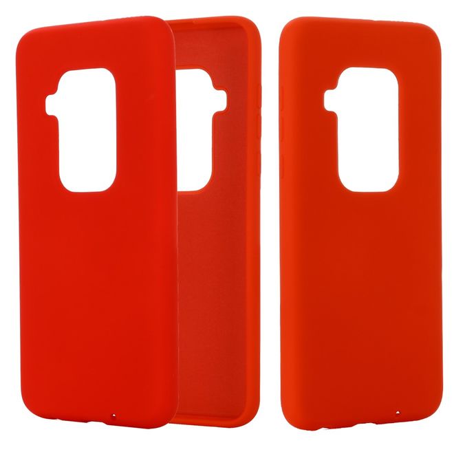 Motorola One Zoom Hülle - Softcase Silicone Series - rot