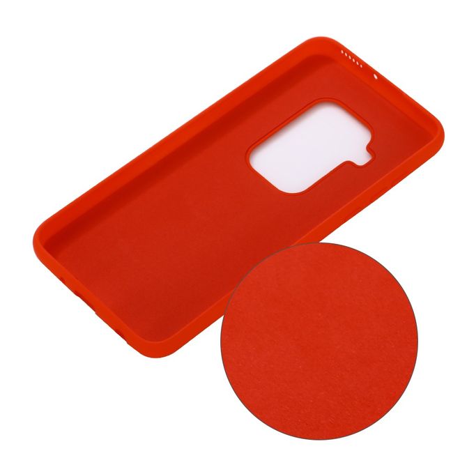 Motorola One Zoom Hülle - Softcase Silicone Series - rot