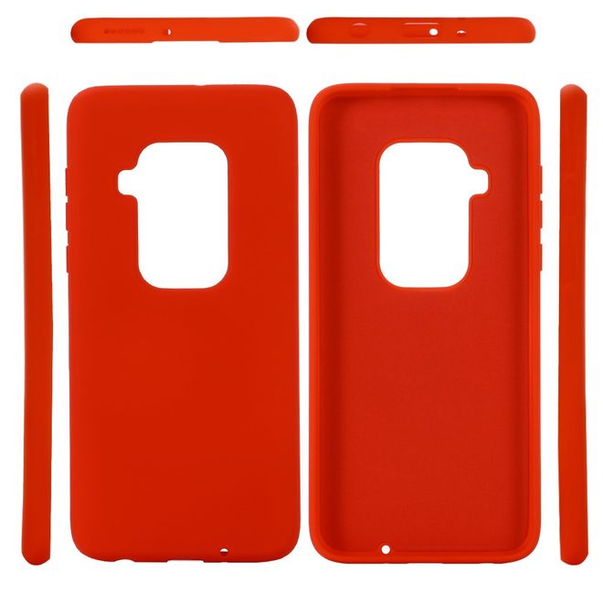 Motorola One Zoom Hülle - Softcase Silicone Series - rot
