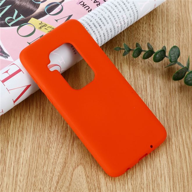 Motorola One Zoom Hülle - Softcase Silicone Series - rot