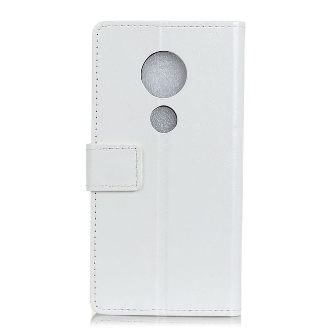 Nokia 6.2 / 7.2 Handyhülle - Crazy Horse Leder Bookcover Series - weiss