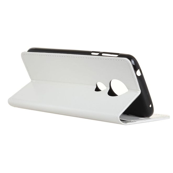 Nokia 6.2 / 7.2 Handyhülle - Crazy Horse Leder Bookcover Series - weiss