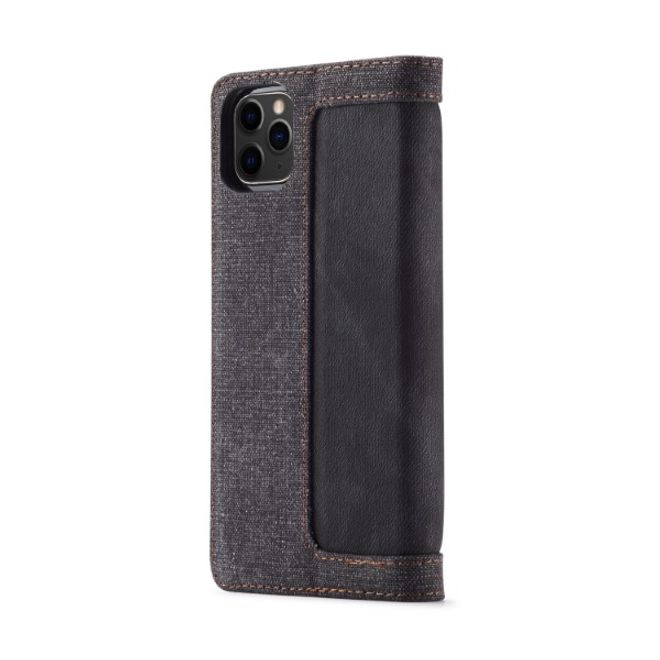 Caseme - iPhone 11 Pro Max Handy Hülle - Stylisches Leder Case - schwarz