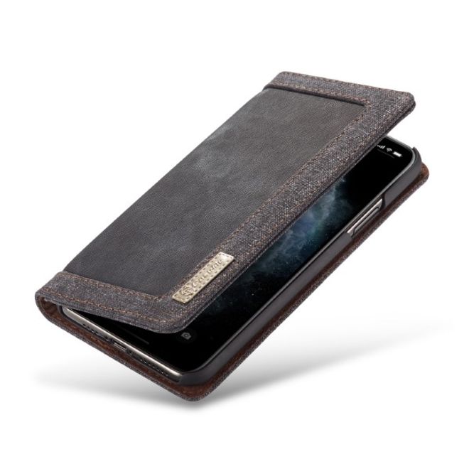 Caseme - iPhone 11 Pro Max Handy Hülle - Stylisches Leder Case - schwarz