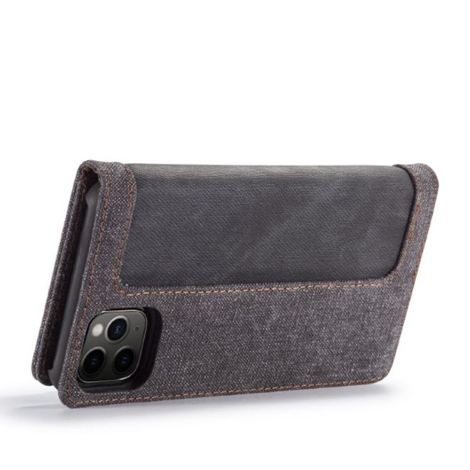 Caseme - iPhone 11 Pro Max Handy Hülle - Stylisches Leder Case - schwarz
