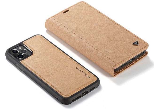Caseme - iPhone 11 Pro Max Handy Hülle - mit Bleistift beschriftbares Case - braun