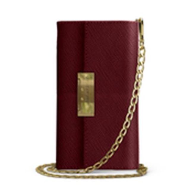 iDeal of Sweden - iPhone 11 Pro Max Hülle - Bookcover - Crossbody Kensington Saffiano Handy Clutch - burgundy