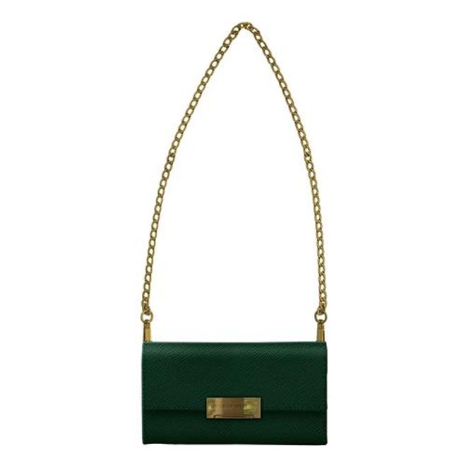 iDeal of Sweden - iPhone 11 Hülle - Bookcover - Crossbody Safiano - grün