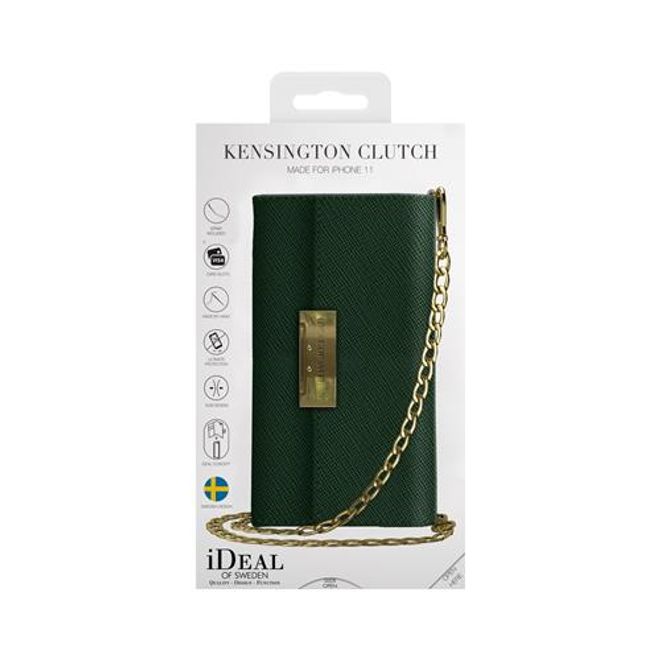 iDeal of Sweden - iPhone 11 Hülle - Bookcover - Crossbody Safiano - grün