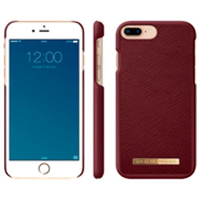 iDeal of Sweden - iPhone SE (2022) / SE (2020) / 8 / 7 / 6S / 6 Hülle - Fashion Case Saffiano - burgundy