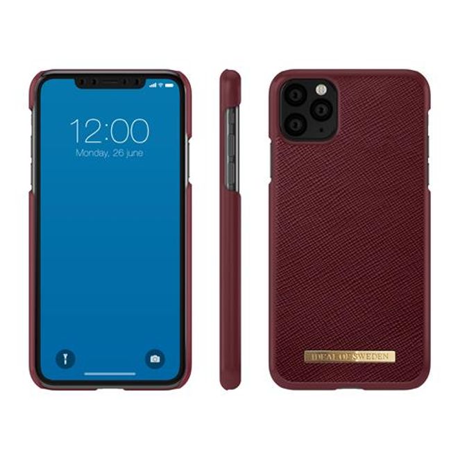 iDeal of Sweden - iPhone 11 Pro Max Hülle - Fashion Case Saffiano - burgundy