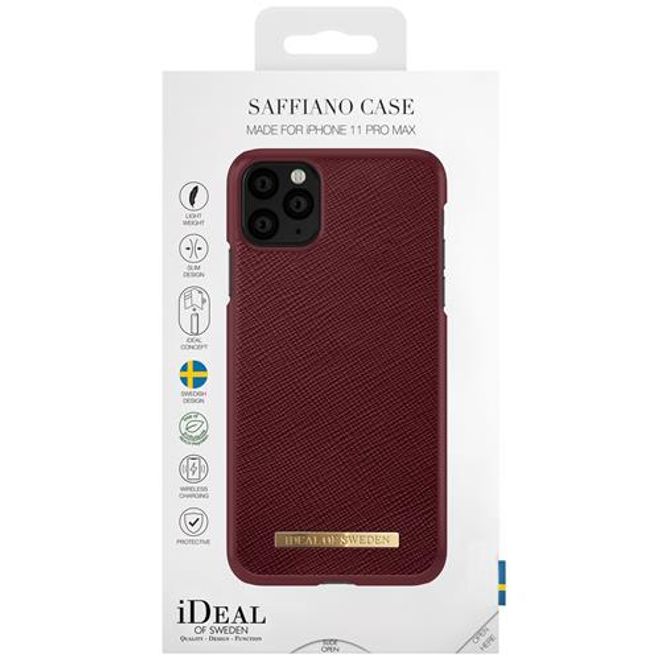 iDeal of Sweden - iPhone 11 Pro Max Hülle - Fashion Case Saffiano - burgundy