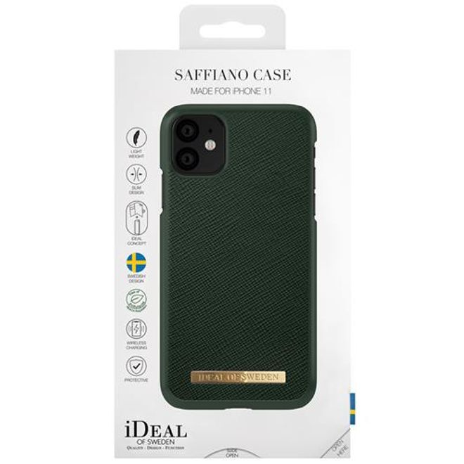 iDeal of Sweden - iPhone 11 Hülle - Fashion Case Saffiano - grün