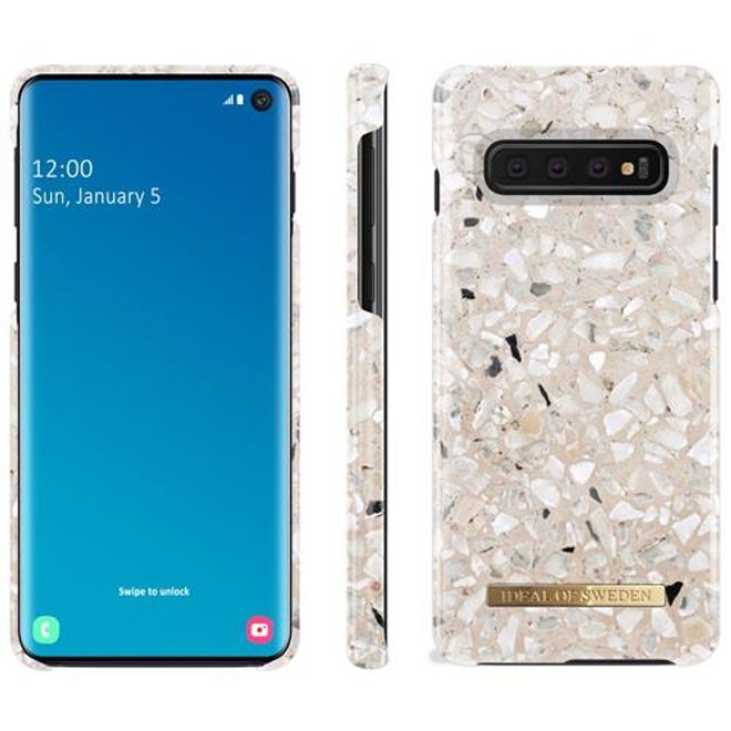 iDeal of Sweden - Samsung Galaxy S10 Plus Hülle - Printed Case - Greige Terazzo