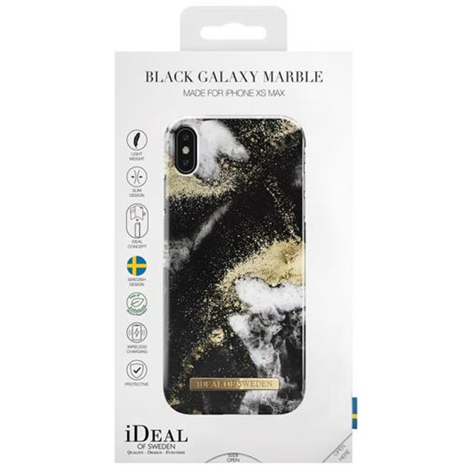 iDeal of Sweden - iPhone XS Max Hülle, Designer Case Black Galaxy - mehrfarbig