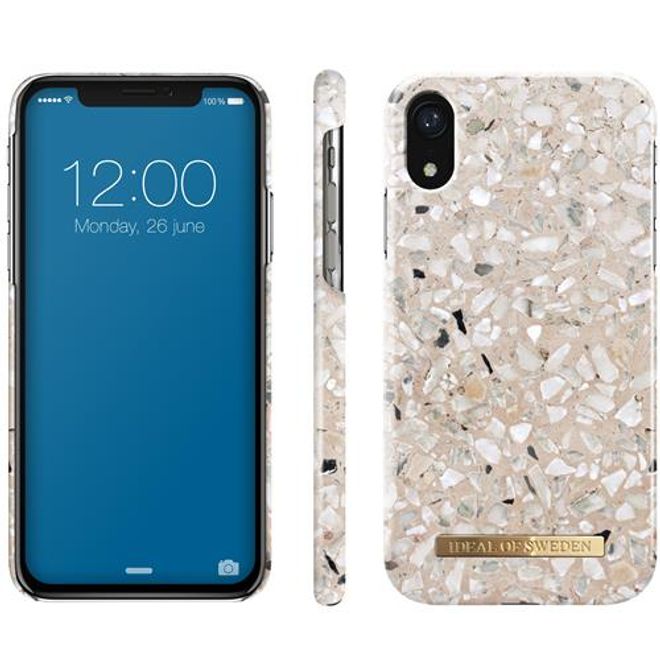 iDeal of Sweden - iPhone XR Hülle - Printed Case - Greige Terazzo