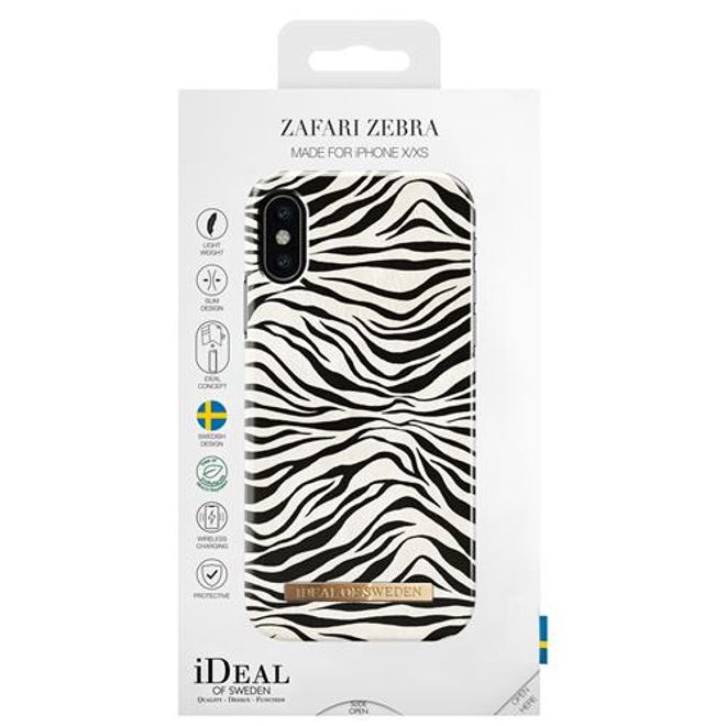 iDeal of Sweden - iPhone XS/X Hülle - Printed Case - Zafari Zebra