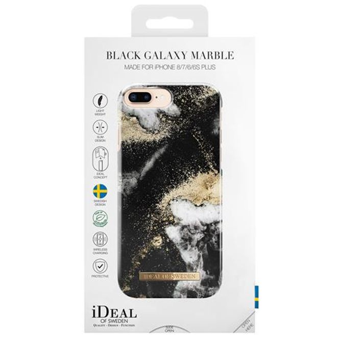 iDeal of Sweden - iPhone 8 Plus/7 Plus/6S+/6+ Hülle, Designer Case Black Galaxy - mehrfarbig