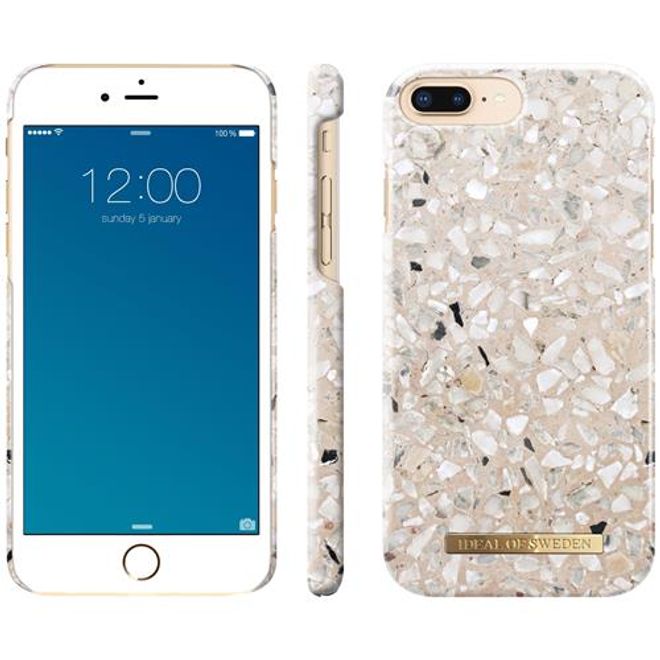 iDeal of Sweden - iPhone 8 Plus/7 Plus/6S+/6+ Hülle - Printed Case - Greige Terazzo
