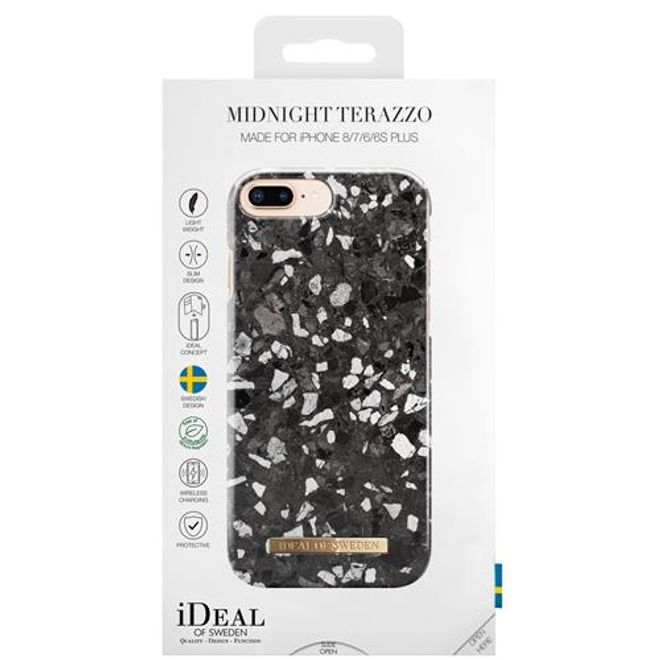 iDeal of Sweden - iPhone 8 Plus/7 Plus/6S+/6+ Hülle - Printed Case - Midnight Terazzo